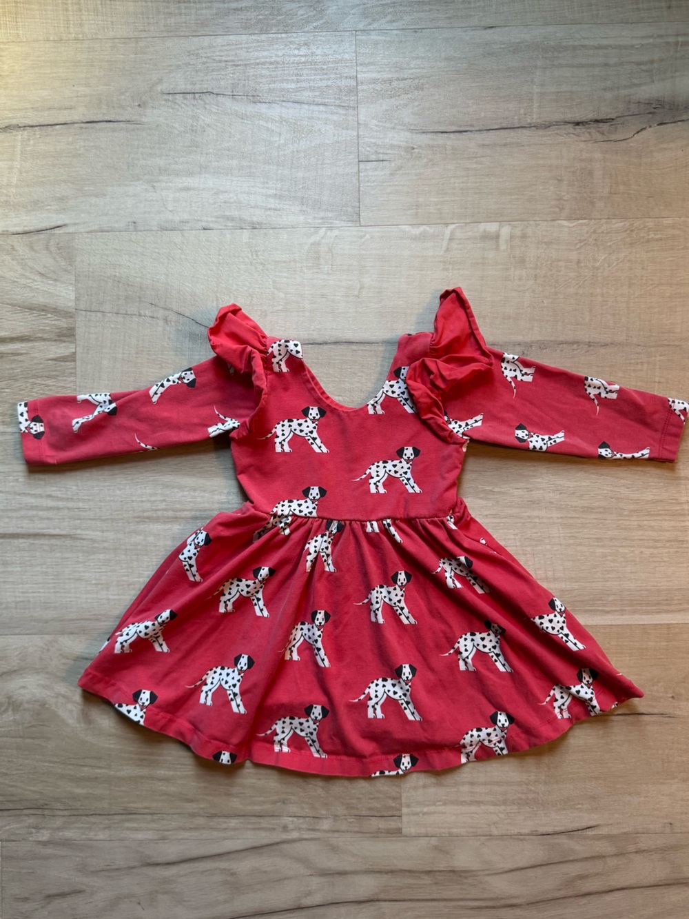 Monica + Andy Double Ruffle Let's Dance Dress I Heart Dalmatians
